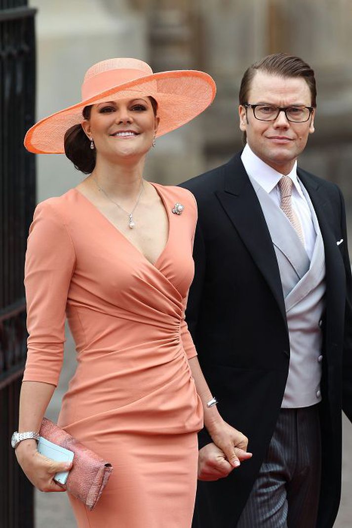 Viktoría, krónprinsessa Svía, og Daníel prins eiga von á sínu fyrsta barni í mars á næsta ári. Nordicphotos/getty