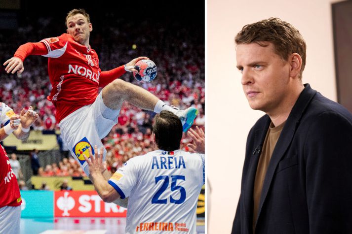 Jóhann Gunnar óttast að Mathias Gidsel muni reyndast Íslandi mjög erfiður viðureignar í kvöld. 