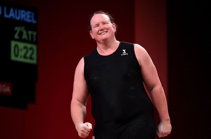 Laurel Hubbard var fyrsta trans konan til að keppa á Ólympíuleikunum, í Tókýó 2020. 