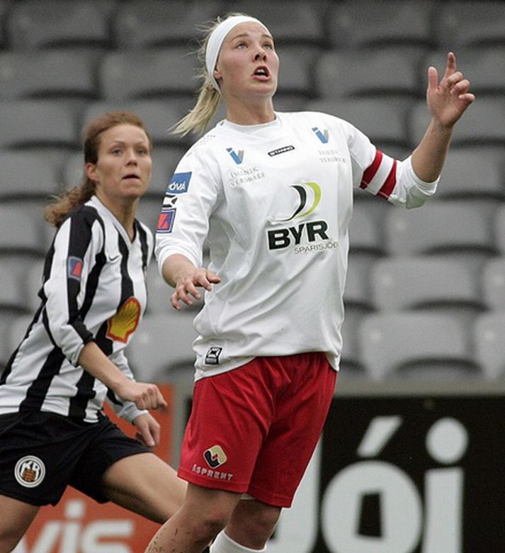 Rakel Hönnudóttir tryggði Þór/KA sæti í sínum fyrsta úrslitaleik í deildabikar kvenna.