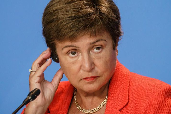 Kristalina Georgieva tók við stöðu framkvæmdastjóra Alþjóðagjaldeyrissjóðsins fyrir tveimur árum. Áður var hún forstjóri Alþjóðabankans þar sem hún er sökuð um að hafa þrýst á starfslið að fegra stöðu Kína.