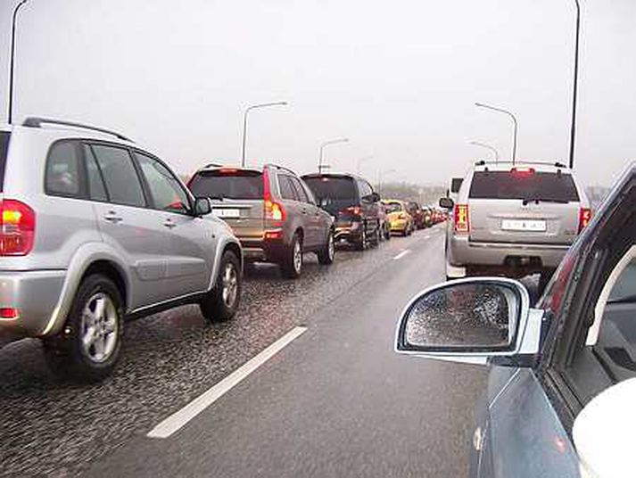 Umferð getur verið þung á höfuðborgarsvæðinu.