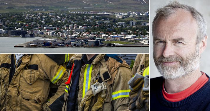 Björn Þorláksson er ekki hátt skrifaður meðal slökkviliðsmanna fyrir norðan.