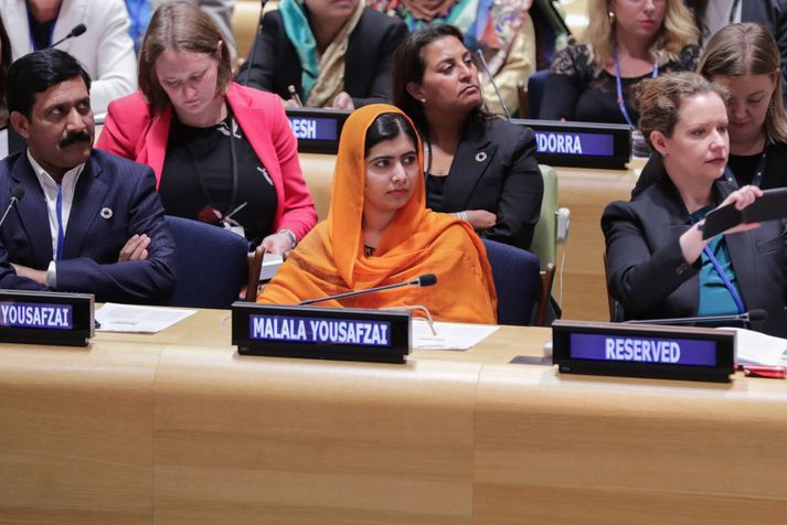 Malala Yousafzai hefur barist fyrir réttindum kvenna af miklum krafti.