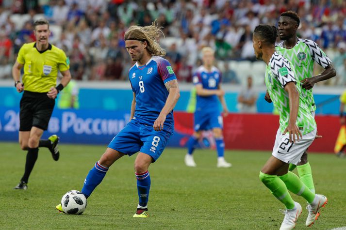 Birkir Bjarnason er fastamaður í íslenska landsliðinu