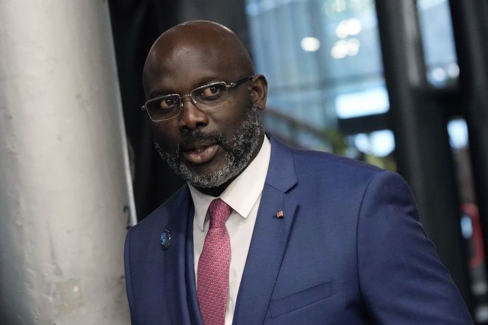 George Weah hefur gegnt embætti forseta Líberíu frá árinu 2018. 