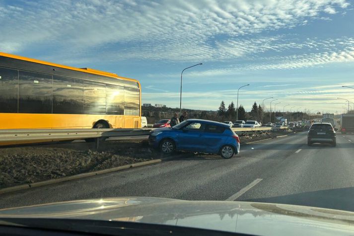 Óhappið varð við Sprengisand.