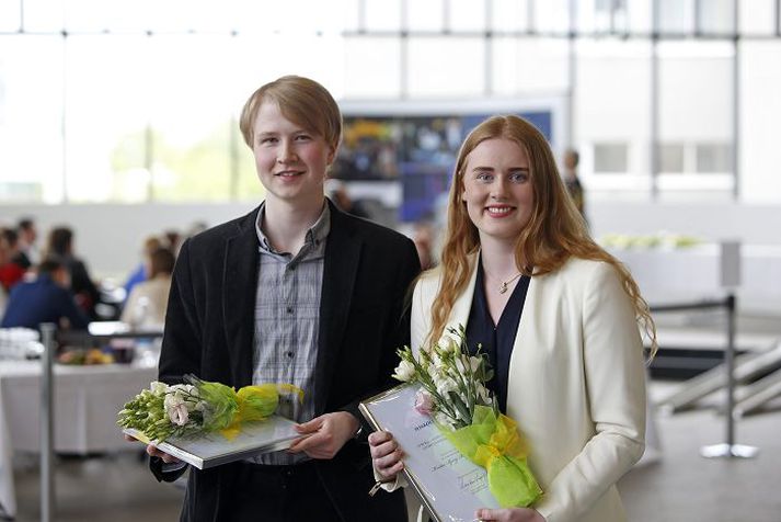 Gunnlaugur Helgi Stefánsson og Kristín Björg Bergþórsdóttir hlutu styrkinn.