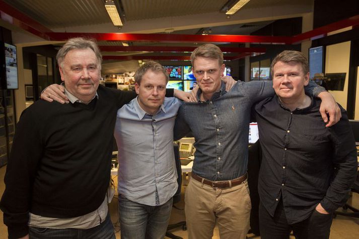 Logi Ólafsson, Óskar Hrafn Þorvaldsson, Hjörvar Hafliðason og Hörður Magnússon verða fastagestir á skjánum í Pepsi-mörkunum í sumar.