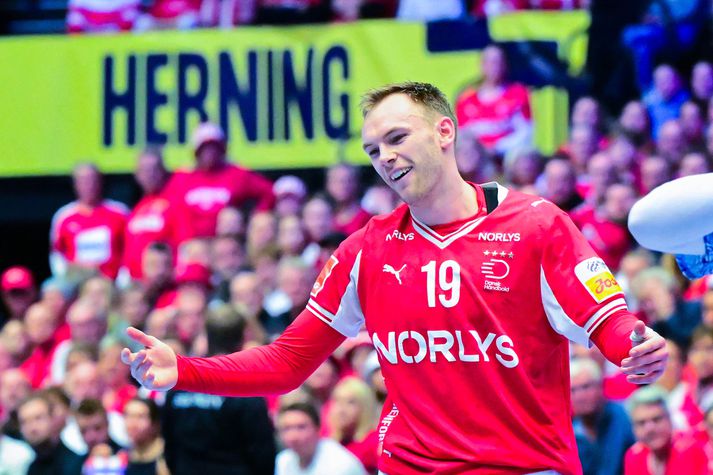 Mathias Gidsel var mjög vonsvikinn. 