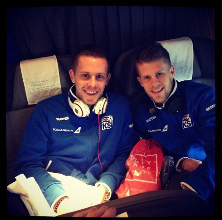 Gylfi Þór Sigurðsson og Jóhann Berg Guðmundsson.