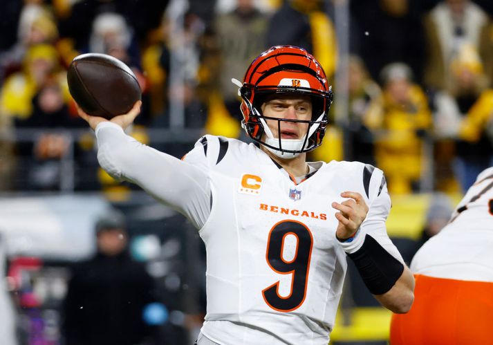 Joe Burrow í leik með Bengals.