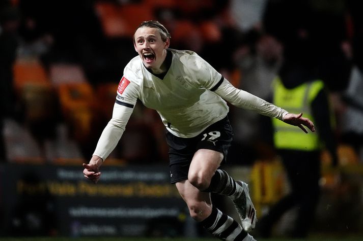 Ben Waine fagnar sigurmarki sínu í kvöld