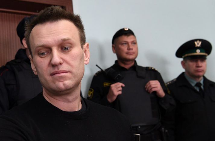 Alexei Navalny var dæmdur til fangelsisvistar fyrir þátt sinn í mótmælum í Moskvu í vor.