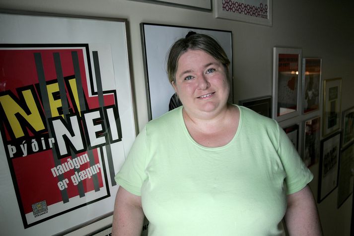 Thelma er eini fasti starfsmaður Drekaslóðar.