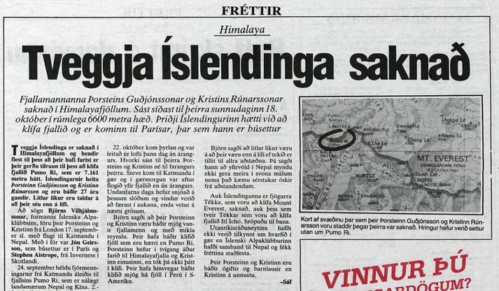 Úr frétt Þjóðviljans þann 25. október árið 1988.
