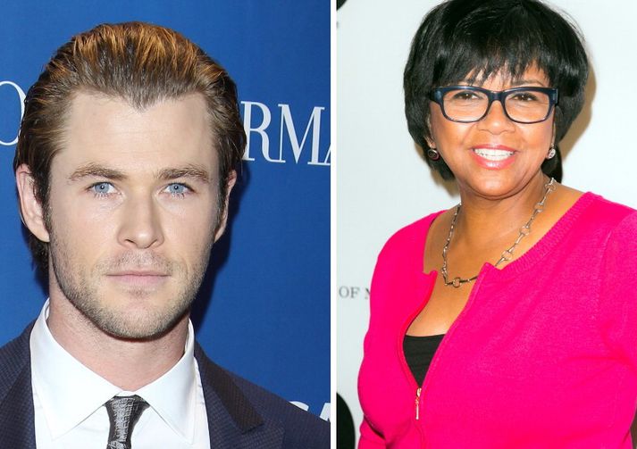 Chris Hemsworth og Cheryl Boone Isaacs