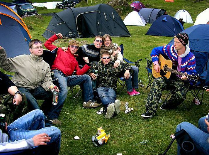Þjóðhátíð í Vestmannaeyjum Búist er við ágætisveðri um helgina og stemningin verður væntanlega eftir því.