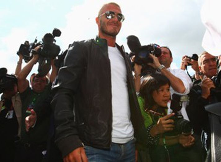 Beckham skemmtir sér vel í fríinu