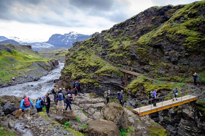 Íslenskir göngugarpar hafa sótt í sig veðrið í sumar.