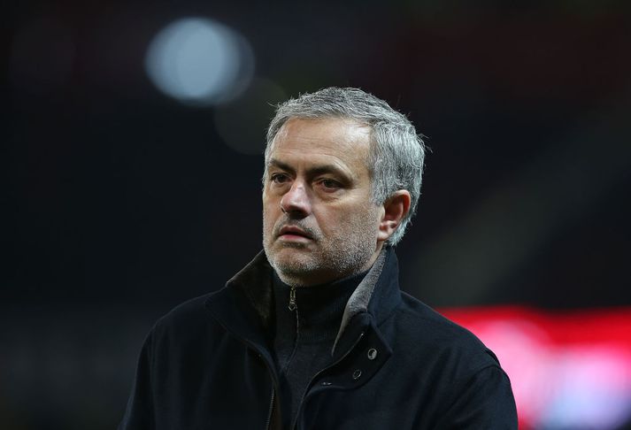 Stuðningsmenn United voru oft pirraðir á Mourinho í vetur.