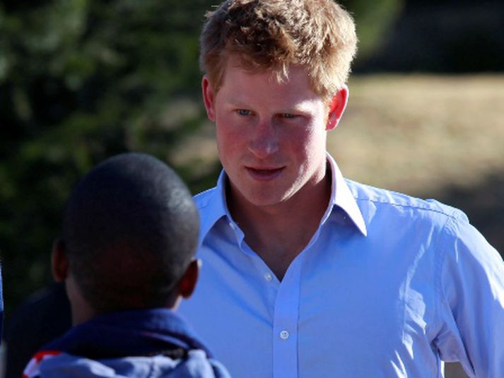 Harry hefur dvalið í Afríku undanfarna viku og meðal annars heimsótt Mósambík. Hann hefur auk þess fylgst með enska landsliðinu á HM í Suður-Afríku ásamt bróður sínum.