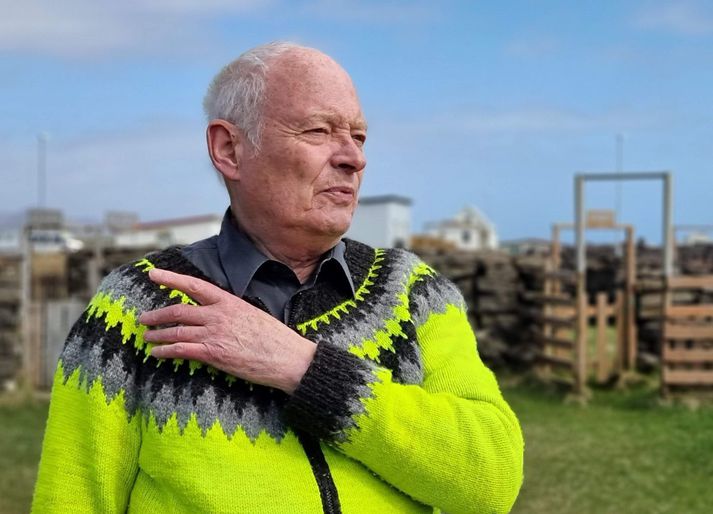 Guðbergur Bergsson, rithöfundur. Kveðjuathöfn í hans anda verður haldin í Silfurbergi í Hörpu klukkan fjögur í dag.