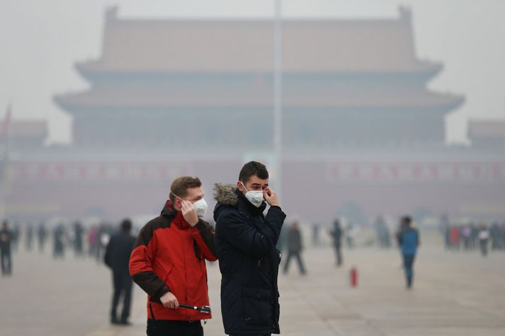 Aukinn fjöldi rafbíla gæti leitt til meiri loftgæða í Peking.