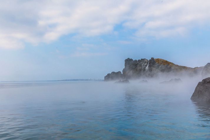 Atvikið átti sér stað í Sky Lagoon á Kársnesi í september. 