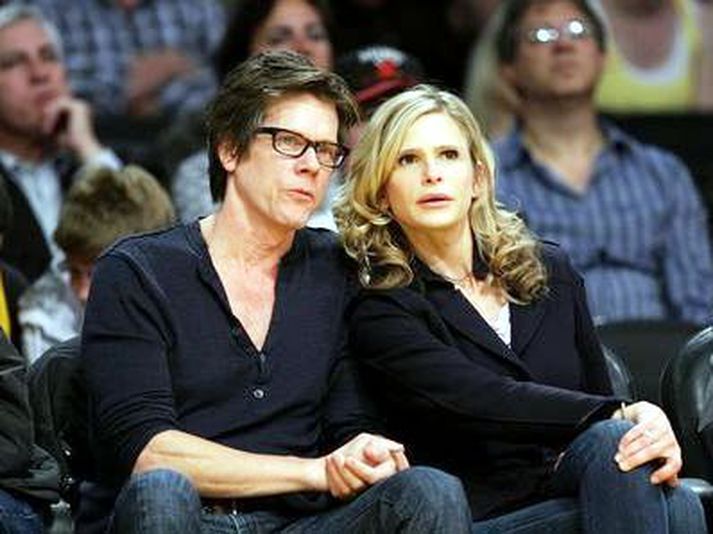 Kevin Bacon ásamt Kiru Sedgwick.