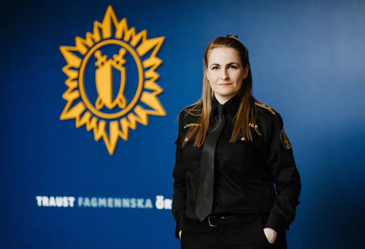Margrét Kristín Pálsdóttir er settur lögreglustjóri á Suðurnesjum. Hún hefur hvorki veitt fréttastofu viðtal í dag né í gær vegna eldsumbrotanna.