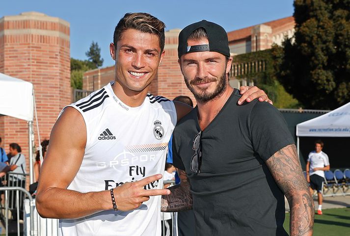 Beckham og Ronaldo. Tvær goðsagnir hjá Real Madrid.