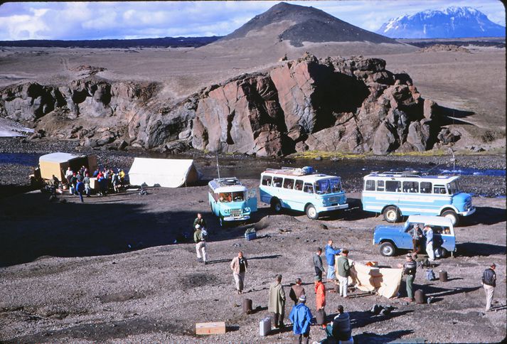 Leiðangursbúðir NASA í Drekagili í júlí 1967.