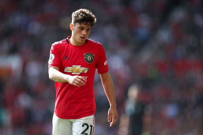 Daniel James í leik með Man. Utd á dögunum.