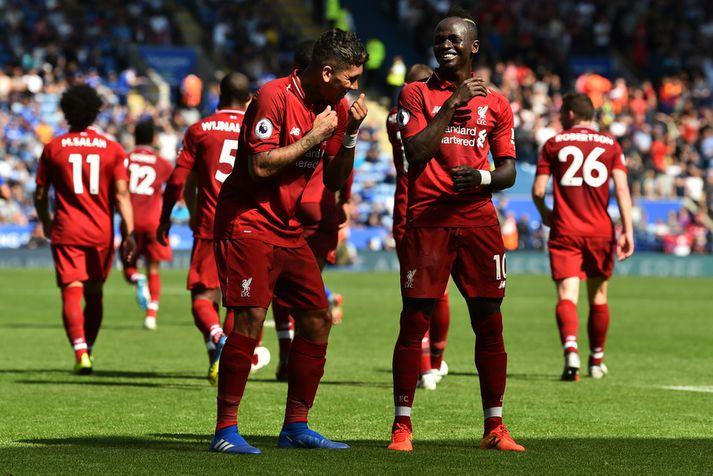 Roberto Firmino og Sadio Mane.