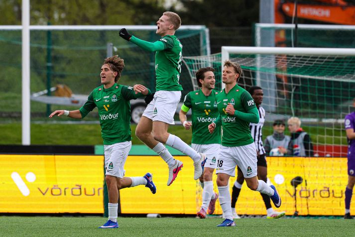 Anton Logi Lúðvíksson var frábær í liði Blika í kvöld.