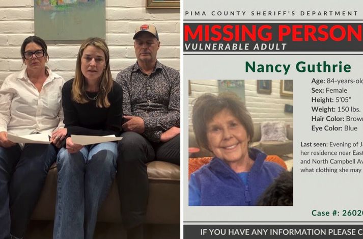 Annie, Savannah og Camron Guthrie sendu í gær út skilaboð til mannræningja móður þeirra og báðu um sönnun þess að hún væri á lífi.