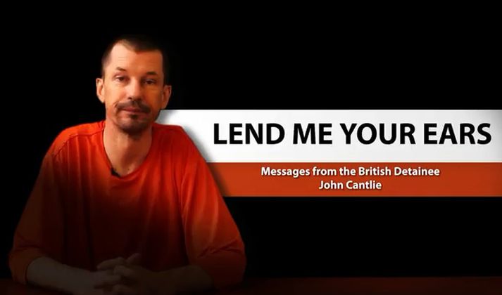 John Cantlie var rænt í Sýrlandi í nóvember 2012.