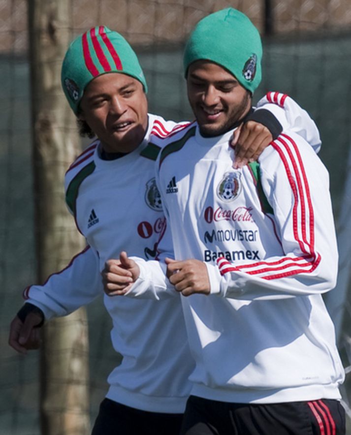Carlos Vela og Giovani dos Santos.