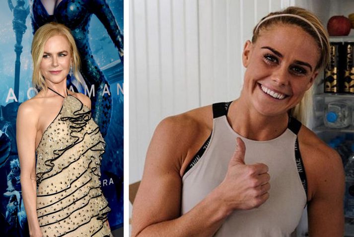 Ragnheiður Sara Sigmundsdóttir og Nicole Kidman.