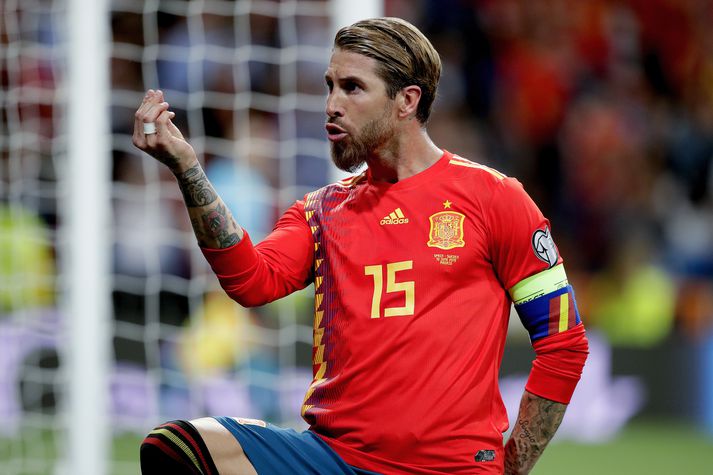 Ramos kom Spánverjum á bragðið gegn Svíum.