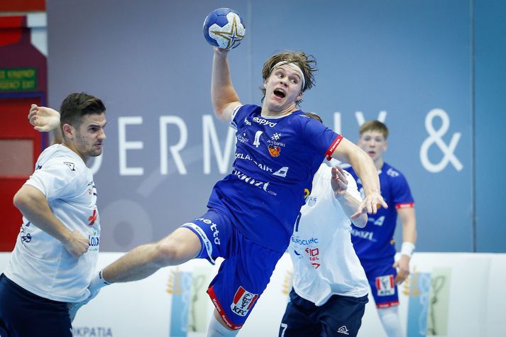 Andri Már Rúnarsson er með 26 mörk og 26 stoðsendingar á mótinu og er efstu hjá íslenska liðinu í báðum flokkum.