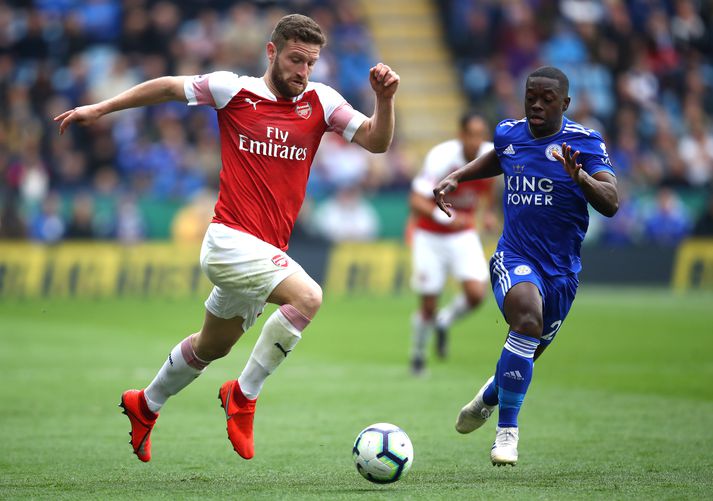 Mustafi í leik gegn Leicester.