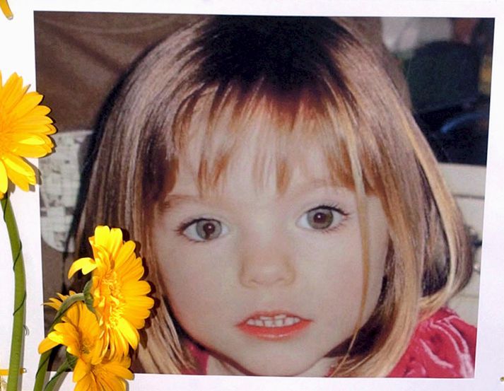 Madeleine McCann var tæplega fjögurra ára þegar hún hvarf í Portúgal árið 2007.