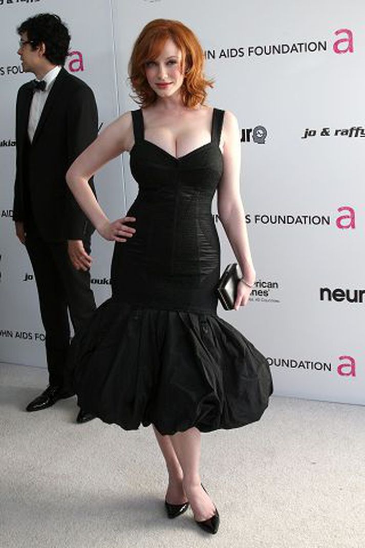 Christina Hendricks þykir ein fallegasta kona heims. Hún sló í gegn í þáttunum Mad Men. Nordicphotos/getty