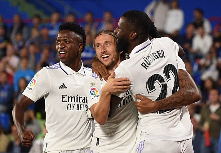 Antonio Rüdiger skoraði jöfnunarmark Real Madrid í kvöld.