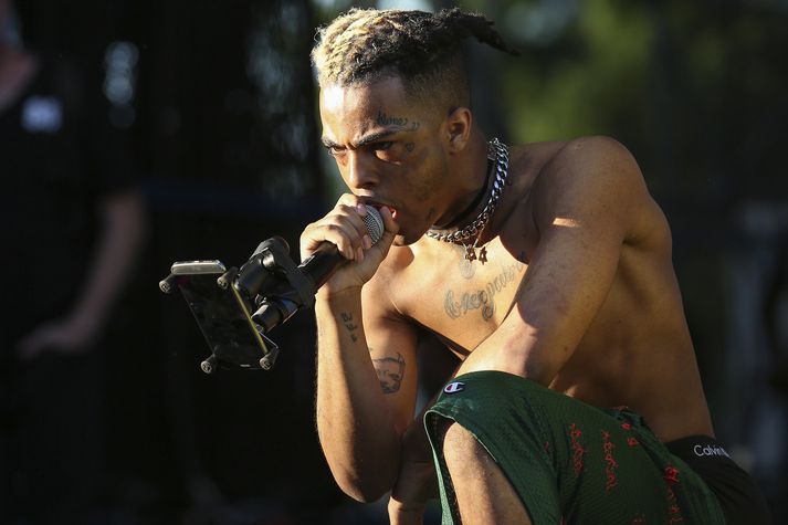 Rapparinn XXXTentacion á tónleikum í fyrra.