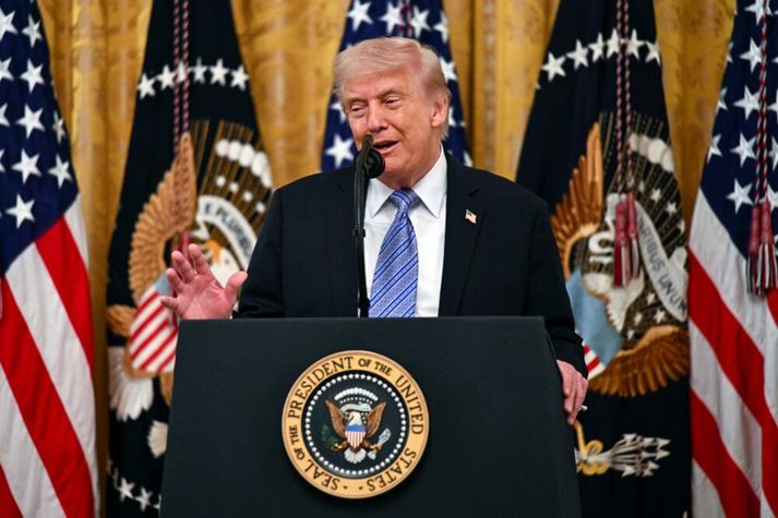Trump segir enn unnið að samkomulagi um frið. 