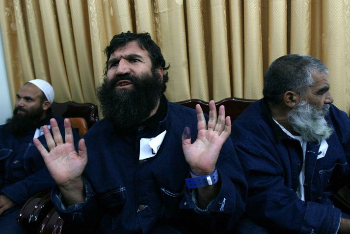 Afganarnir Fangarnir fyrrverandi voru reiðir og þreyttir eftir vistina.