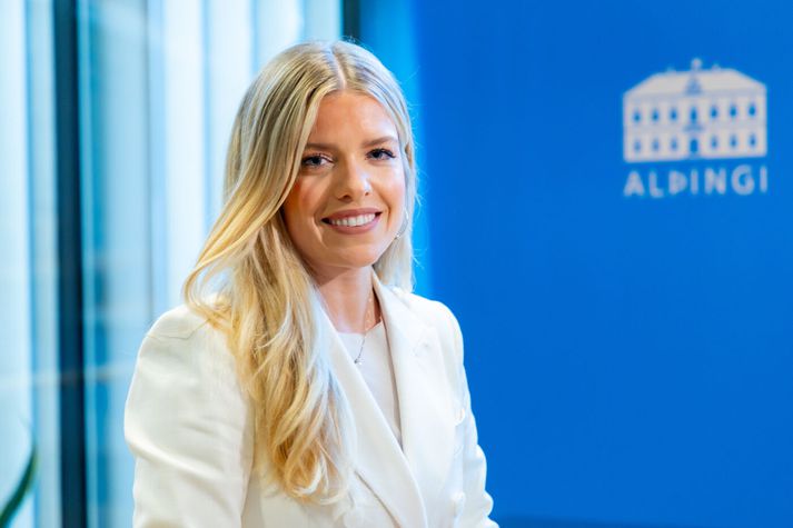 Áslaug kvaddi þingheim í dag. 
